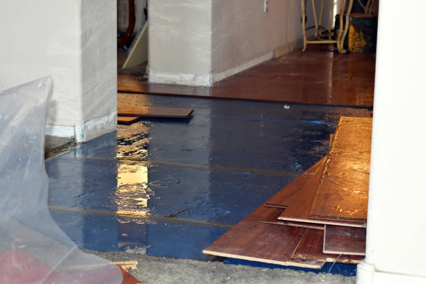 Professional Water Damage Restoration technician working in Caratunk, ME